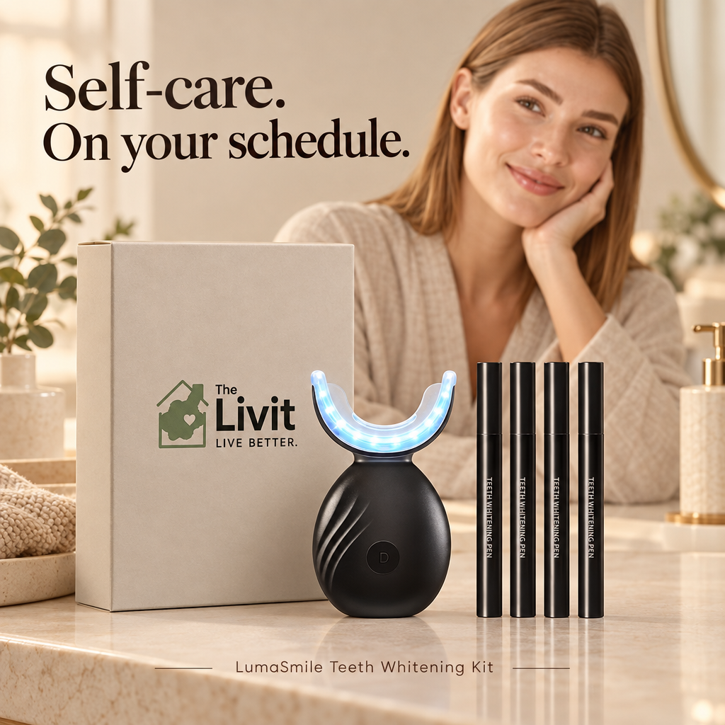 Self-care lifestyle image with supplied The Livit logo